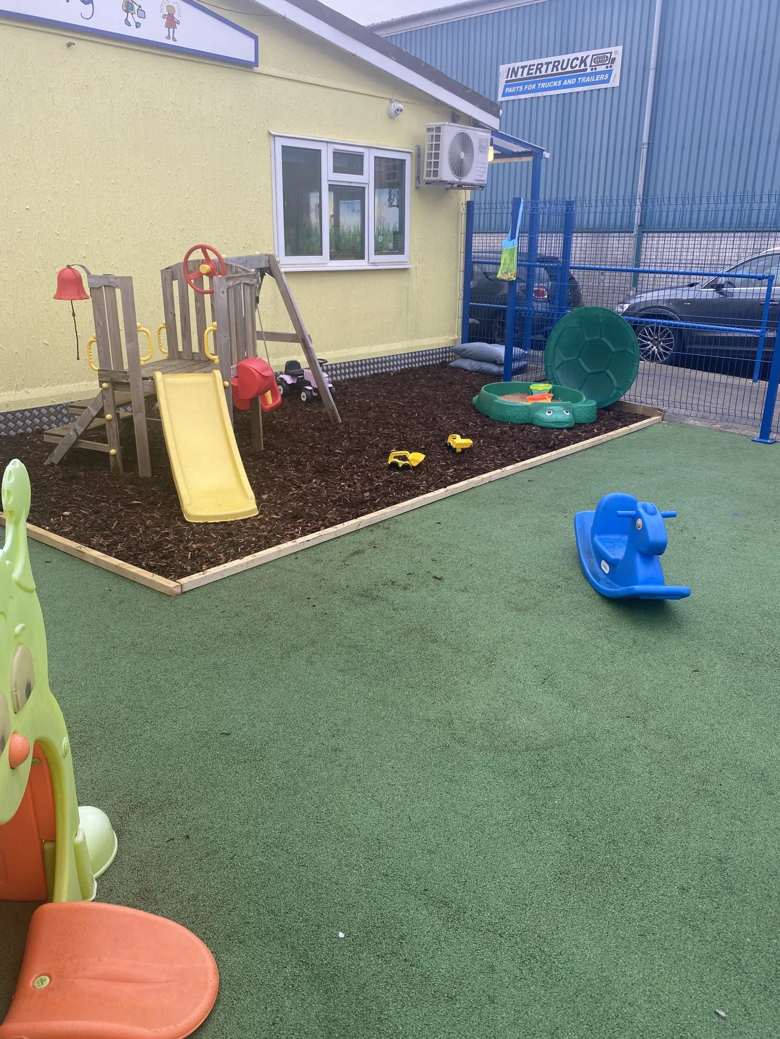 Outdoor play space for our youngest children